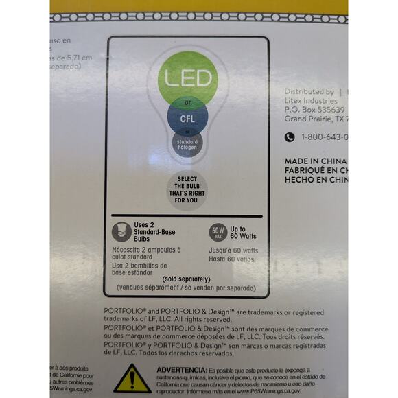 Portfolio 2-Light Bronze Transitional Vanity Light Bar V813-2WD8Z (D5) - Picture 7 of 12